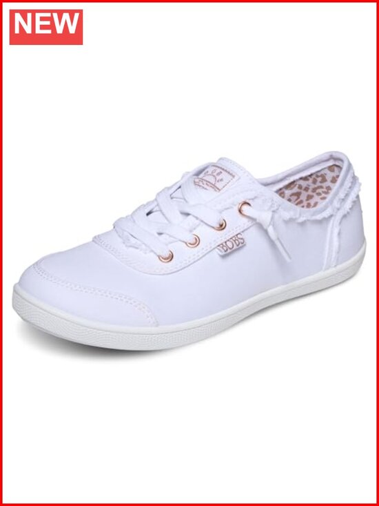 Shoes - Bobs B Cute Sneaker Memory Foam Slip On Vegan Canvas Walking Shoe